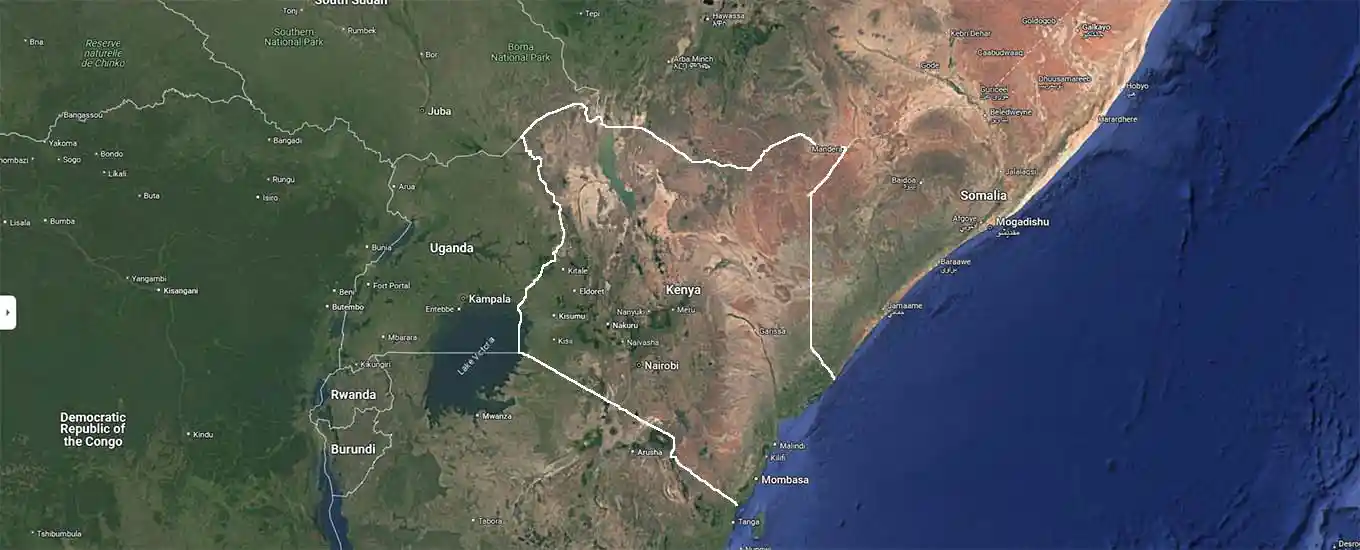 Map of Kenya