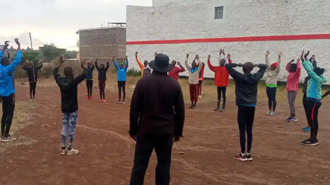 Kenyan Athletic Training Academy Morning warm up