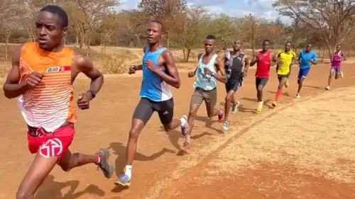 Kenyan Athletic Training Academy runners on track