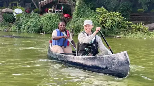 Lake Duluti - canoeing